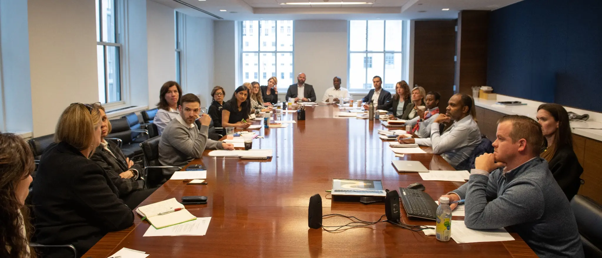 Independence Point Advisors team meeting around a conference table