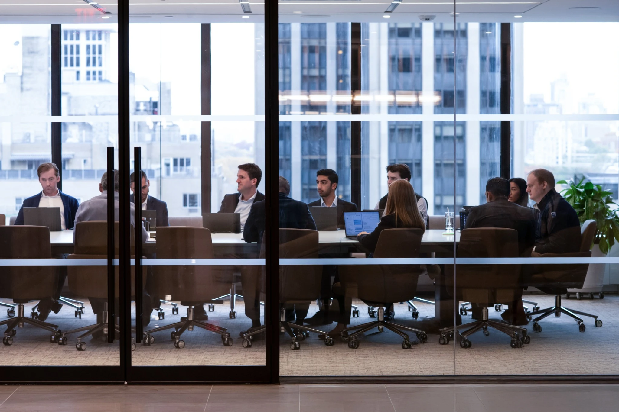 Lee Equity Partners team in their office